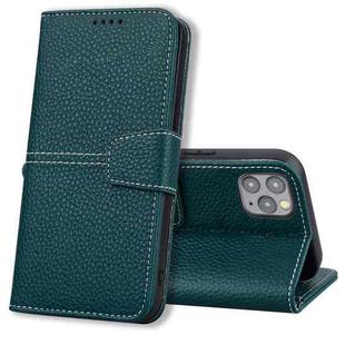 For iPhone 13 Pro Litchi RFID Leather Phone Case (Green)