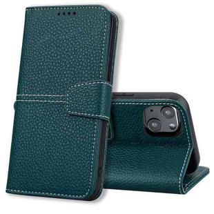 For iPhone 13 mini Litchi RFID Leather Phone Case (Green)