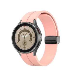 For Samsung Galaxy Watch5 40mm / 44mm / Pro 45mm Folding Buckle Silicone Watch Band(Pink)