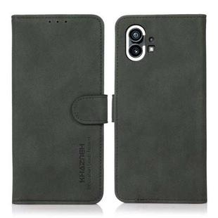 For Nothing Phone 1 KHAZNEH Matte Texture Leather Phone Case(Green)