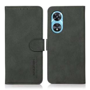 For OPPO A97 5G KHAZNEH Matte Texture Leather Phone Case(Green)