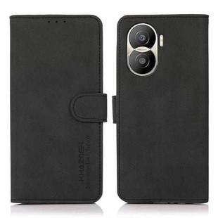 For Huawei Honor X40i KHAZNEH Matte Texture Leather Phone Case(Black)