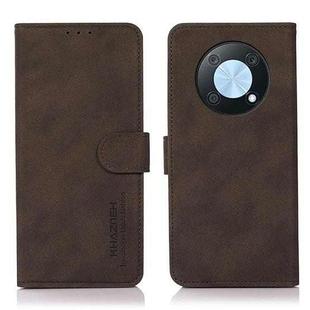 For Huawei nova Y90 / Enjoy 50 Pro KHAZNEH Matte Texture Leather Phone Case(Brown)