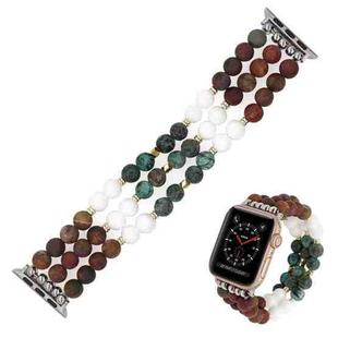 Bohemian Hand Beaded Watch Band For Apple Watch Ultra 49mm / Series 8&7 45mm / SE 2&6&SE&5&4 44mm / 3&2&1 42mm(WB220026A)