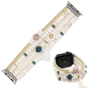 Bohemian Hand Beaded Watch Band For Apple Watch Ultra 49mm / Series 8&7 45mm / SE 2&6&SE&5&4 44mm / 3&2&1 42mm(WB220002A)