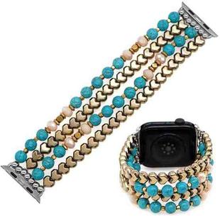 Bohemian Hand Beaded Watch Band For Apple Watch Ultra 49mm / Series 8&7 45mm / SE 2&6&SE&5&4 44mm / 3&2&1 42mm(WB220008A)