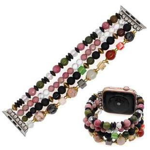 Bohemian Hand Beaded Watch Band For Apple Watch Ultra 49mm / Series 8&7 45mm / SE 2&6&SE&5&4 44mm / 3&2&1 42mm(WB220015A)