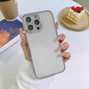 For iPhone 11 6D Electroplating TPU Clear Phone Case (Silver)