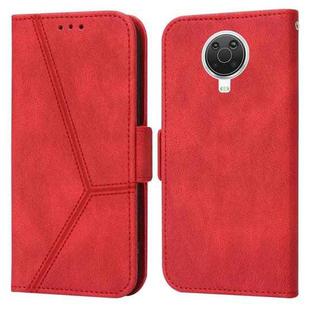 For Nokia G20 / G10 / 6.3 Embossing Stripe RFID Leather Phone Case(Red)