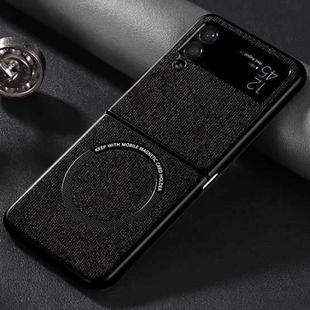 For Samsung Galaxy Z Flip4 Wireless Charging Magnetic Phone Case(Black)