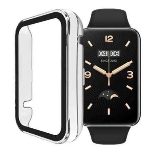 For Xiaomi Mi Band 7 Pro PC + Tempered Glass Integrated Watch Case(Transparent White)