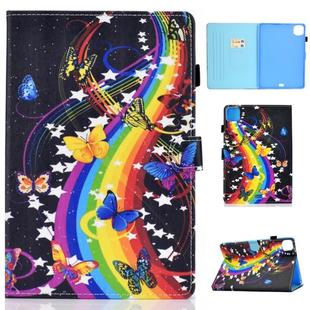 For iPad Pro 11 2020 Sewing Thread TPU Left and Right Flat Leather Tablet Case with Sleep Function & Card Slot & Buckle Anti-skid Strip and Pen Cover(Music Disc)