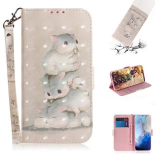 For Galaxy S20 3D Formula Pattern Magnetic Attraction Horizontal Flip Leather Case with Lanyard, Support Holder & Card Slot & Wallet(Three Squirrels)