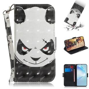 For Galaxy S20 Ultra 3D Formula Pattern Magnetic Attraction Horizontal Flip Leather Case with Lanyard, Support Holder & Card Slot & Wallet(Angry Bear)