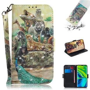 For Xiaomi Mi CC9 Pro / Note 10 / Note 10 Pro 3D Formula Pattern Magnetic Attraction Horizontal Flip Leather Case with Lanyard, Support Holder & Card Slot & Wallet(Zoo)