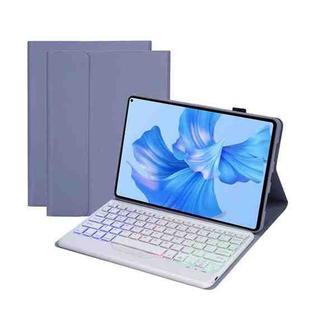 For Huawei MatePad Pro 11 2022 AHW12-BS Detachable Backlight Bluetooth Keyboard Tablet Leather Case(Purple)