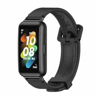 For Huawei Band 7 / 7 NFC MIJOBS Breathable Silicone Watch Band(Black)