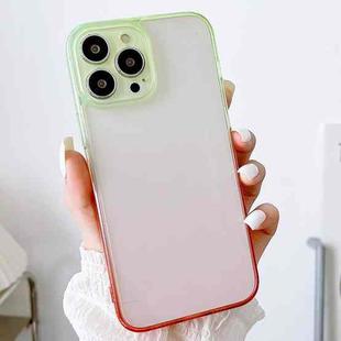 For iPhone 13 Acrylic Gradient Phone Case(Green Red)