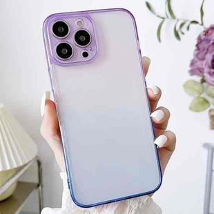 For iPhone 12 Acrylic Gradient Phone Case(Purple Blue)