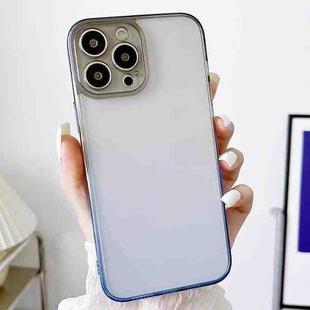 For iPhone 11 Acrylic Gradient Phone Case (Black Blue)