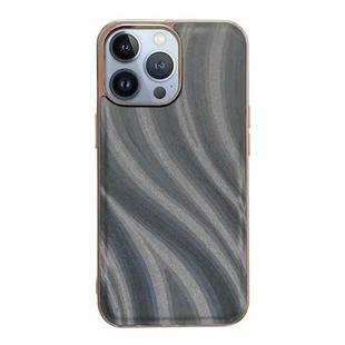 For iPhone 14 Pro Nano Electroplating Protective Phone Case(Silver Bead Grey)