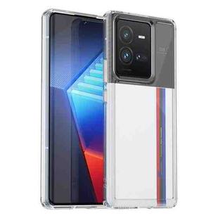 For vivo iQOO 10 Pro Colorful Series Acrylic + TPU Phone Case(Transparent)