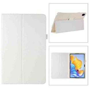 For Honor Pad 8 Litchi Texture Leather Tablet Case with Holder(White)