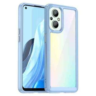 For OPPO A96 5G Colorful Series Acrylic + TPU Phone Case(Blue)