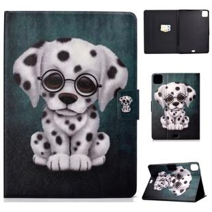 For iPad Pro 11 2020 Electric Pressed TPU Left and Right Open Flat Leather Tablet Case with Sleep Function & Card Buckle Anti-skid Strip(Dalmatian)