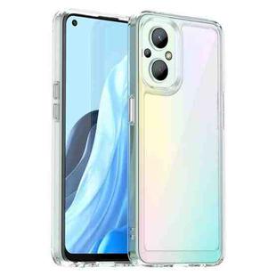 For OPPO Reno 7 Lite Colorful Series Acrylic + TPU Phone Case(Transparent)