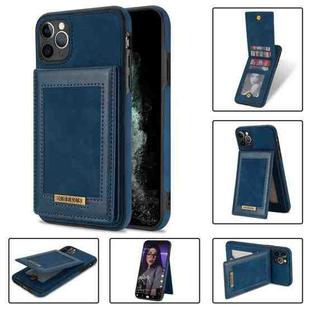For iPhone 11 Pro Max N.BEKUS Vertical Flip Card Slot RFID Phone Case (Blue)
