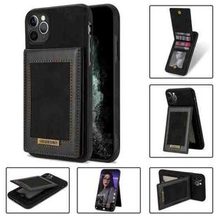 For iPhone 11 Pro N.BEKUS Vertical Flip Card Slot RFID Phone Case (Black)