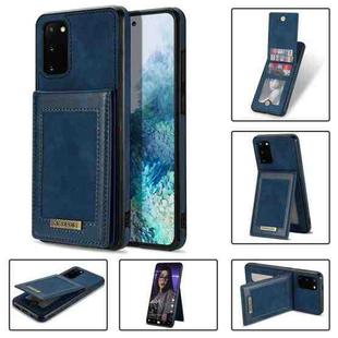 For Samsung Galaxy S20 FE N.Bekus Vertical Flip Card Slot RFID Phone Case(Blue)