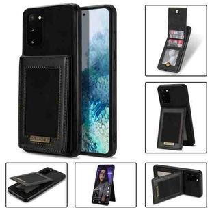 For Samsung Galaxy S20 FE N.Bekus Vertical Flip Card Slot RFID Phone Case(Black)