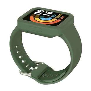 For Xiaomi Redmi Watch / Watch Lite Solid Color Silicone Integrated Watch Band(Green)