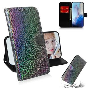 For Galaxy S20 Solid Hyun Color Magnetic Attraction Horizontal Flip Leather Case with Lanyard, Support Holder & Card Slot & Wallet(Silver)