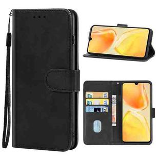 For vivo V25 Leather Phone Case(Black)