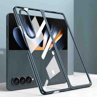 For Samsung Galaxy Z Fold4 GKK Phantom Electroplating Full Coverage Phone Case(Dark Green)