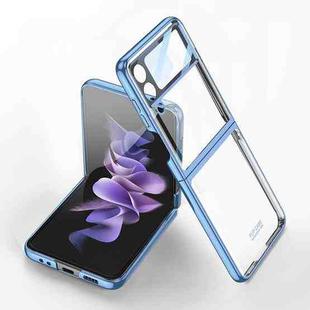 For Samsung Galaxy Z Flip4 GKK Integrated Electroplating Full Coverage Phone Case(Blue)