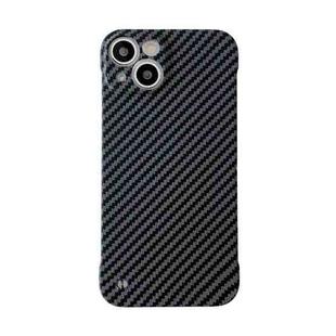 For iPhone 12 Carbon Fiber Texture PC Phone Case(Black)