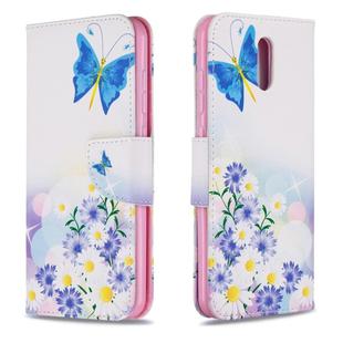For Nokia 2.3 Colored Drawing Pattern Horizontal Flip Leather Case with Holder & Card Slots & Wallet(Pansy)