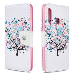 For Galaxy A70e Colored Drawing Pattern Horizontal Flip Leather Case with Holder & Card Slots & Wallet(Little Tree)
