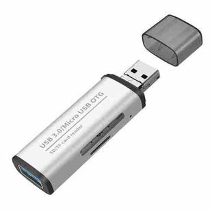 ADS-102 USB Multi-function OTG Card Reader(Silver)