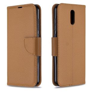 For Nokia 2.3 Pure Color Horizontal Flip PU Leather Case with Holder & Card Slots & Wallet & Lanyard(Brown)