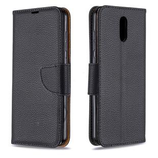 For Nokia 2.3 Pure Color Horizontal Flip PU Leather Case with Holder & Card Slots & Wallet & Lanyard(Black)