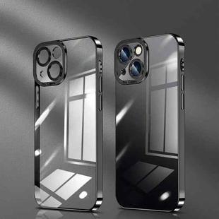 For iPhone 11 Pro Crystal Plated High Transparency Phone Case (Black)