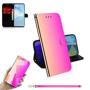 For Galaxy S20+ Mirror-like Magnetic Attraction Horizontal Flip Leather Case with Lanyard, Support Holder & Card Slot & Wallet(Gradient Color)