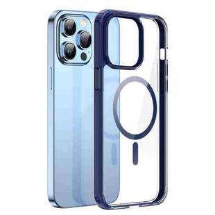 For iPhone 14 Pro Max DUX DUCIS Clin Mag Series Magnetic Transparent Phone Case (Blue)