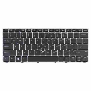 For HP EliteBook 820 G3 US Version Keyboard with Backlight and Pointing(Silver)