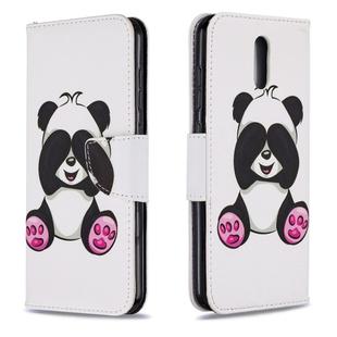 For Nokia 2.3 Colored Drawing Horizontal Flip Leather Case with Holder & Card Slots & Wallet(Panda)